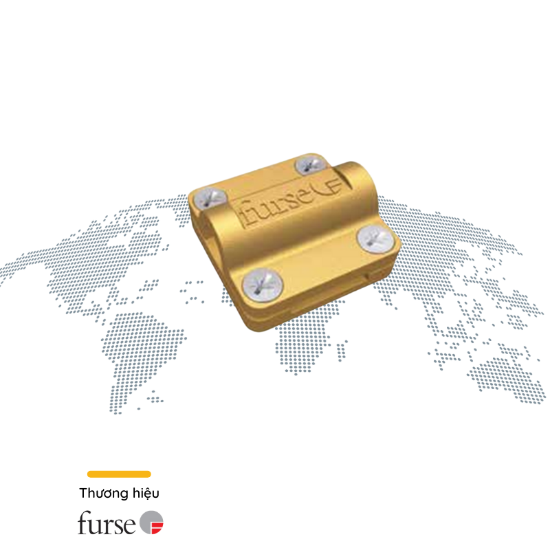 Kẹp 4 ngã băng đồng 25x3 và dây đồng trần M70 - Furse