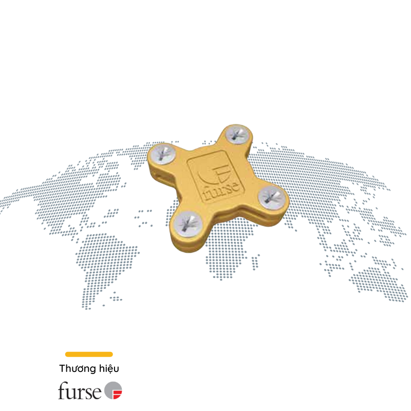 Kẹp 4 ngã băng đồng 25x3 - Furse