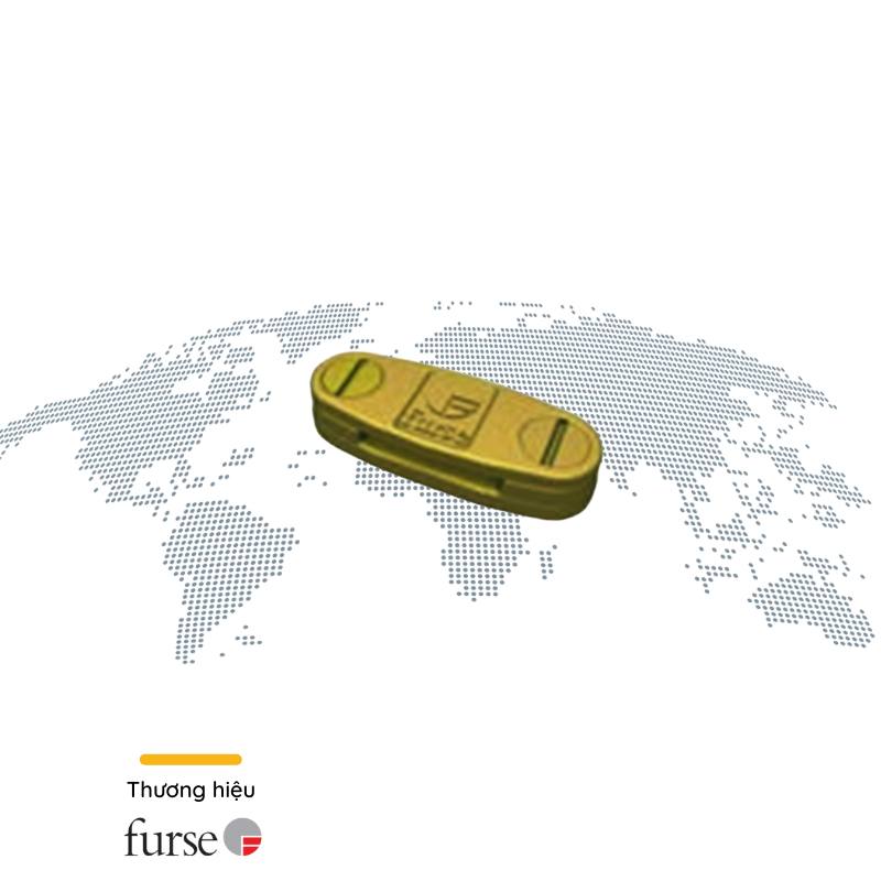 Kẹp băng đồng 2 ngã (có đế) Furse