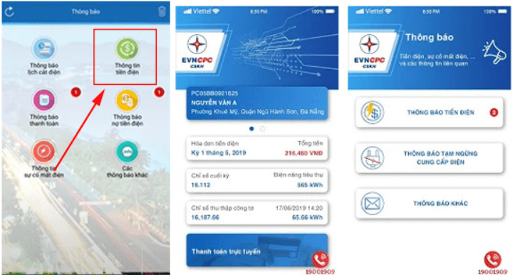 nộp tiền điện Đà Nẵng