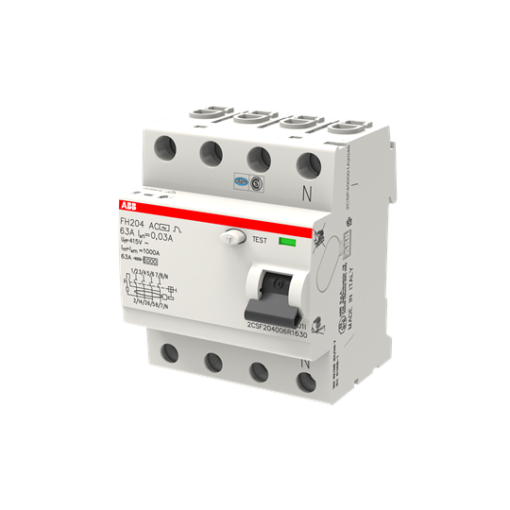 Cầu dao chống dòng rò RCCB 4P 63A 30mA  FH204 AC-63/0,03