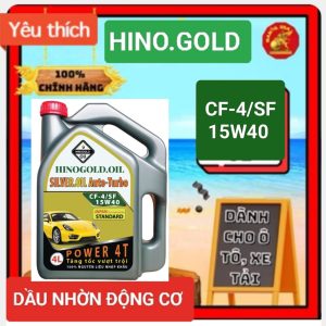 Dầu nhớt động cơ cao cấp cho xe hơi, xe tải nhẹ CF-4/SF 15W40 Can 4 Lít