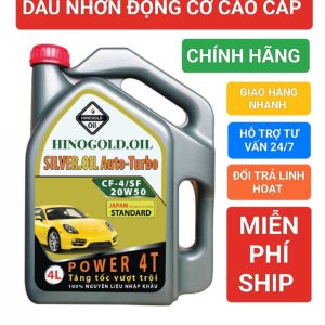 Dầu nhớt động cơ cao cấp cho xe hơi, xe tải nhẹ CF-4/SF 20W50 Can 4 Lít