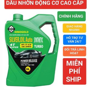 Dầu nhớt động cơ cao cấp cho xe hơi, xe tải nhẹ CF-4/SF 20W50 Can 6 Lít