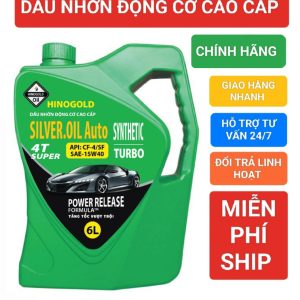 Dầu nhớt động cơ cao cấp cho xe hơi, xe tải nhẹ CF-4/SF 15W40 Can 6 Lít