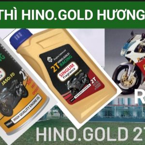 Nhớt thơm hai thì HINO.GOLD Racing 2T Hương SINGUM loại 0.8 lít bình nhựa