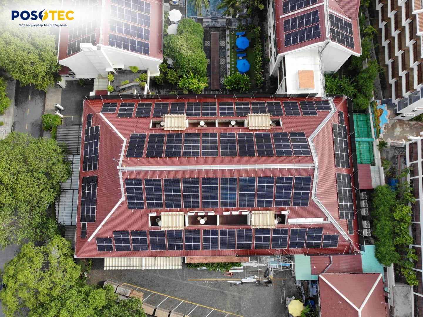dự án năng lượng mặt trời tại Almanity Hội An Resort công suất 400kWp
