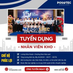 POSO tuyển dụng nhân viên kho tháng 10/2025